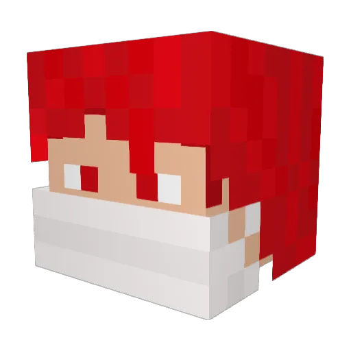 RW_HongYeon Minecraft avatar head, 3D render