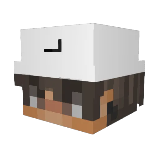 RX7pedro Minecraft avatar head, 3D render