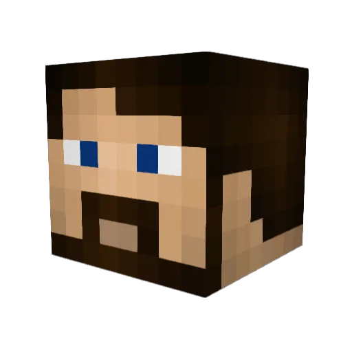 RX8LUVR Minecraft avatar head, 3D render