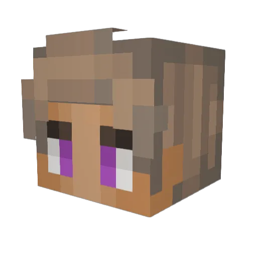 RXGMango Minecraft avatar head, 3D render