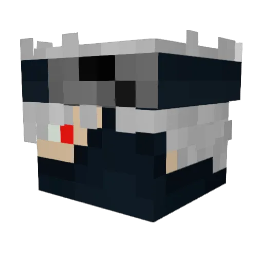 RXMUNDI Minecraft avatar head, 3D render