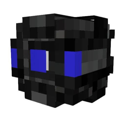 RXREAPER_QTX Minecraft avatar head, 3D render