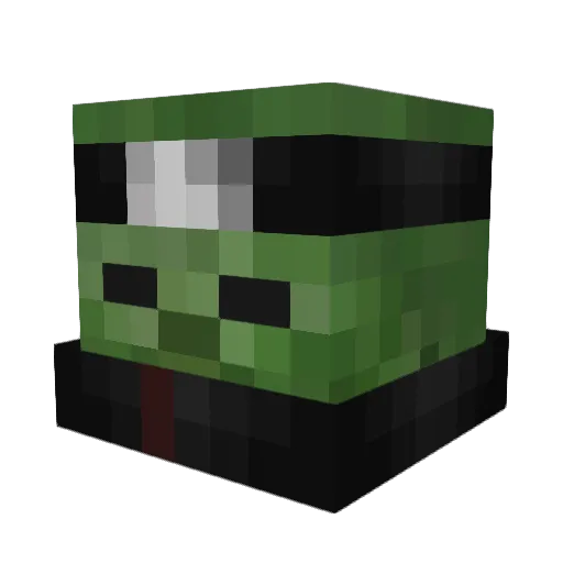 RXRZ Minecraft avatar head, 3D render