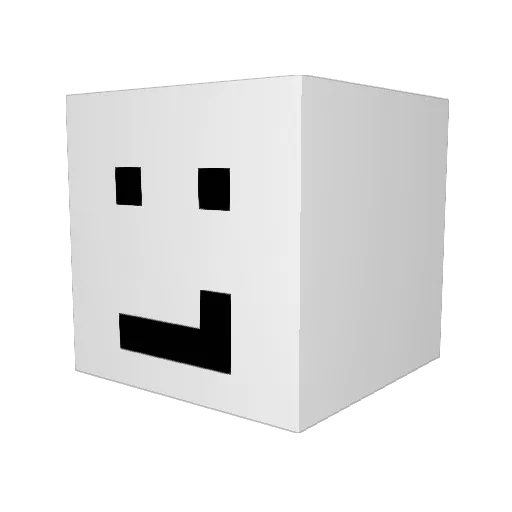 RXSTY69 Minecraft avatar head, 3D render