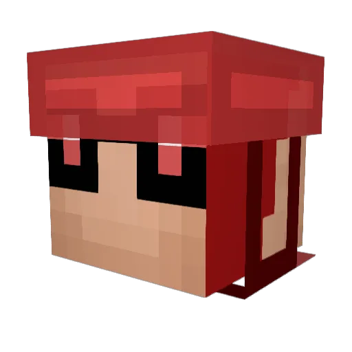 RXTT23 Minecraft avatar head, 3D render