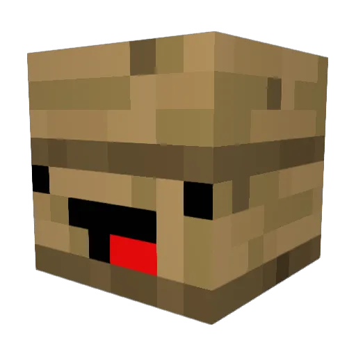 RXX_wrld Minecraft avatar head, 3D render