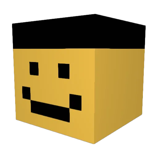 RXZY_DK Minecraft avatar head, 3D render
