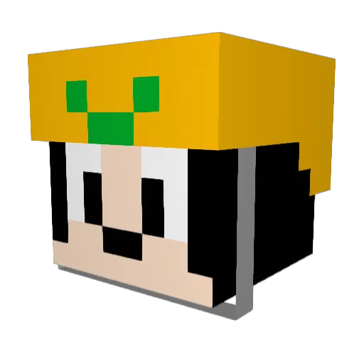 RX_7FD3S Minecraft avatar head, 3D render