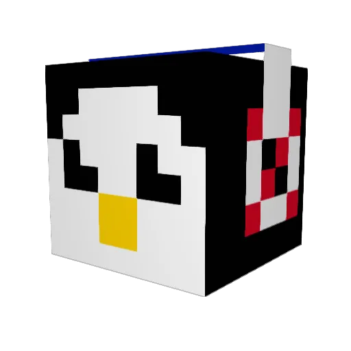 RYANHAILEY Minecraft avatar head, 3D render