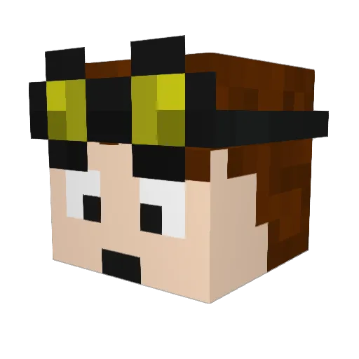 RYGOR07 Minecraft avatar head, 3D render