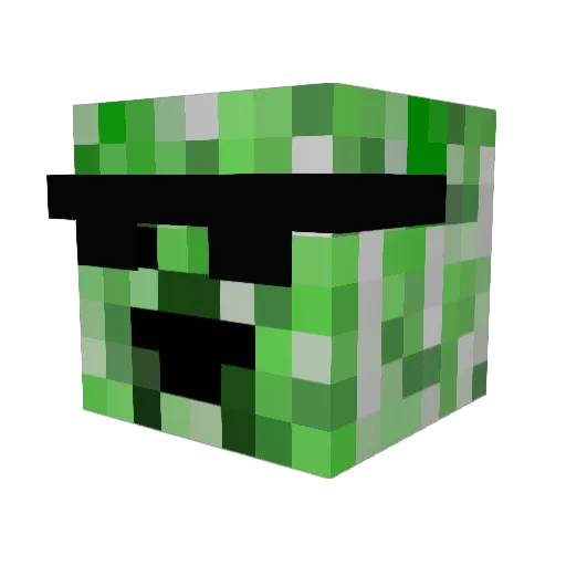 RYOGA777 Minecraft avatar head, 3D render
