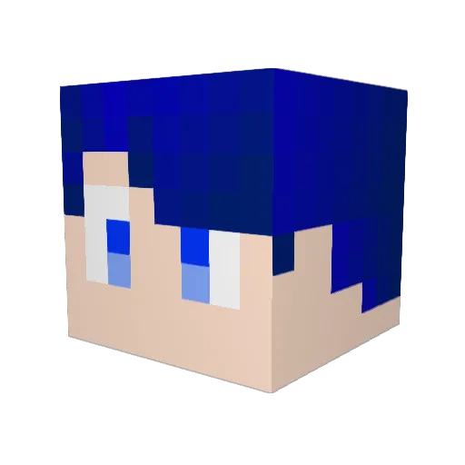 RYOOOO115 Minecraft avatar head, 3D render