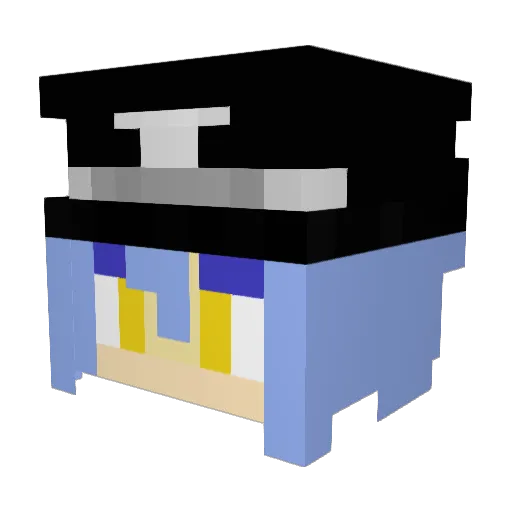 RYOU_Y Minecraft avatar head, 3D render