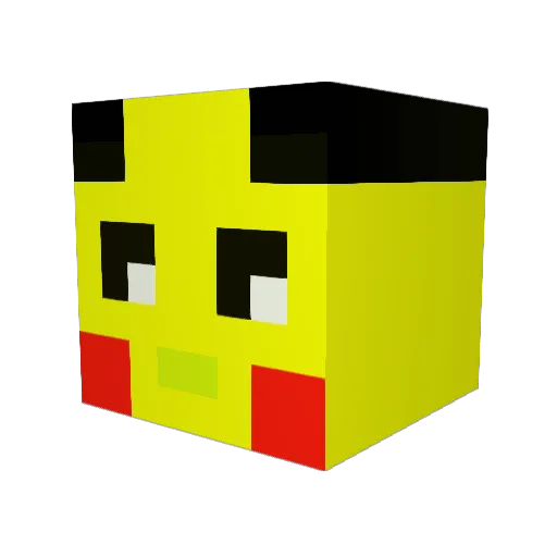 RYUGEN2035 Minecraft avatar head, 3D render