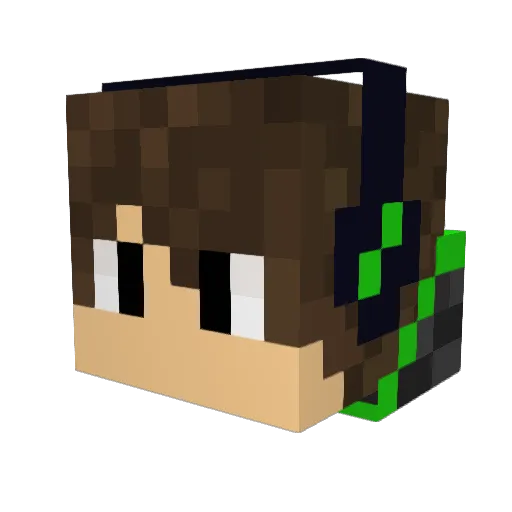 RYUJIKICKERS Minecraft avatar head, 3D render