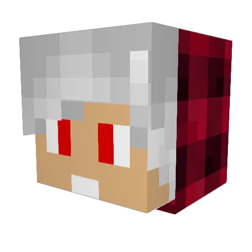 RYUUJINTHEGAMER Minecraft avatar head, 3D render