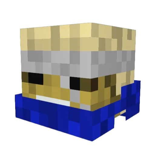 RYUUMAASTA Minecraft avatar head, 3D render