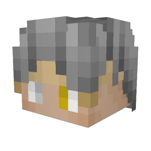RYXKIN Minecraft avatar head, 3D render