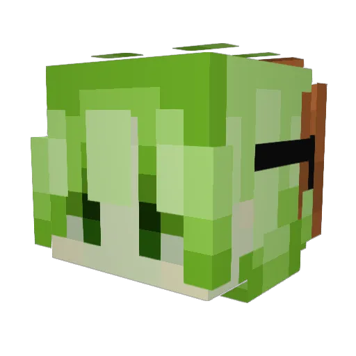 RYZ3M Minecraft avatar head, 3D render