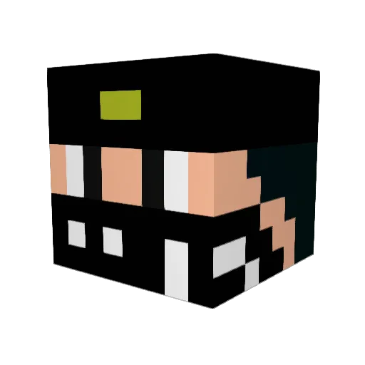 RYZEN_91 Minecraft avatar head, 3D render