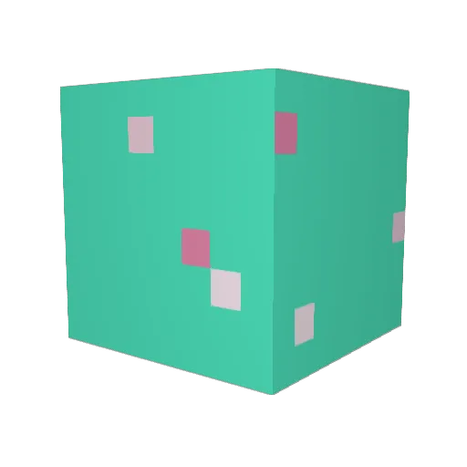 RYZN300 Minecraft avatar head, 3D render