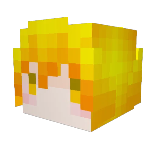 RYannnnn123 Minecraft avatar head, 3D render