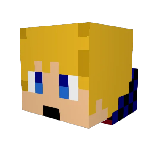 RYinator123 Minecraft avatar head, 3D render