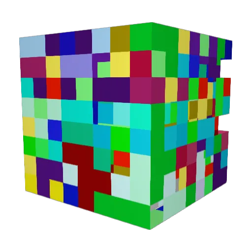 RZAGZA Minecraft avatar head, 3D render