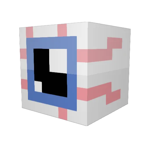 R_Cap Minecraft avatar head, 3D render