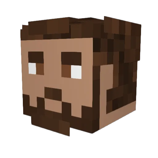 R_Cubed_ Minecraft avatar head, 3D render