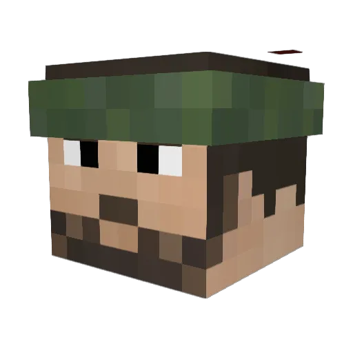 R_Dogg Minecraft avatar head, 3D render