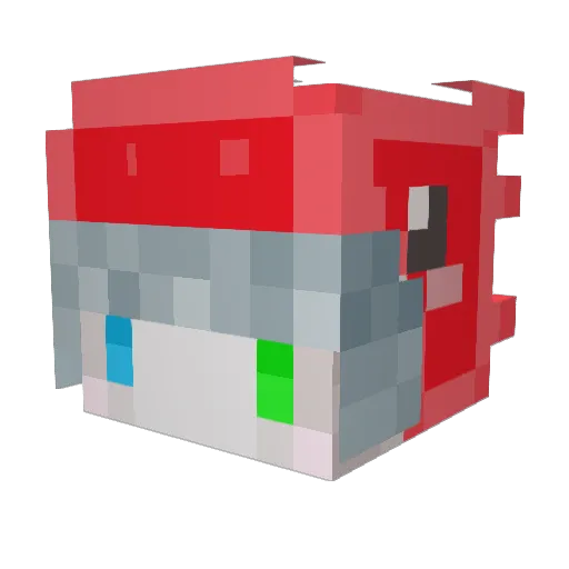 R_Dragon1225 Minecraft avatar head, 3D render