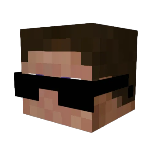 R_E_GAN Minecraft avatar head, 3D render