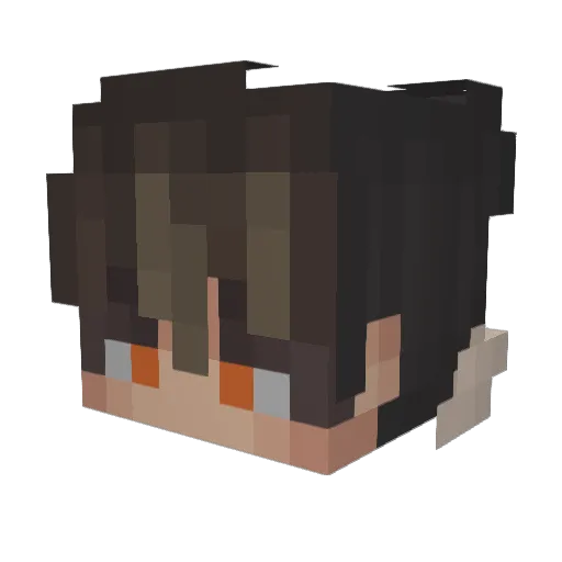 R_Fox15 Minecraft avatar head, 3D render