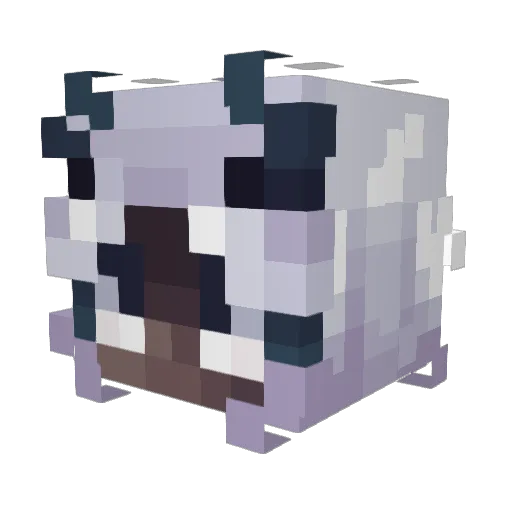 R_I_K_A Minecraft avatar head, 3D render