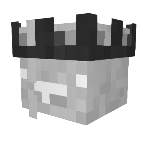R_MWJ Minecraft avatar head, 3D render