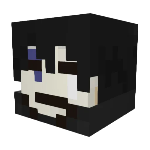R_M_A_N Minecraft avatar head, 3D render