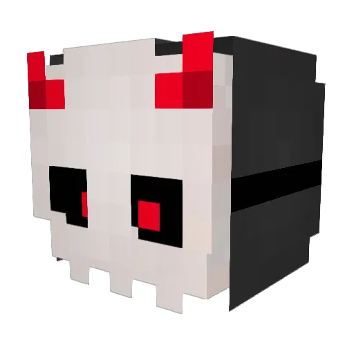 R_Noted Minecraft avatar head, 3D render
