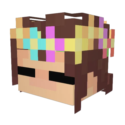 R_Romulaani Minecraft avatar head, 3D render