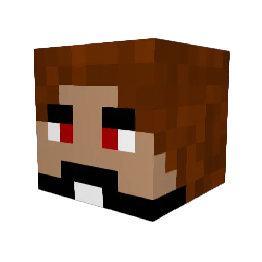 R_Tokeii Minecraft avatar head, 3D render