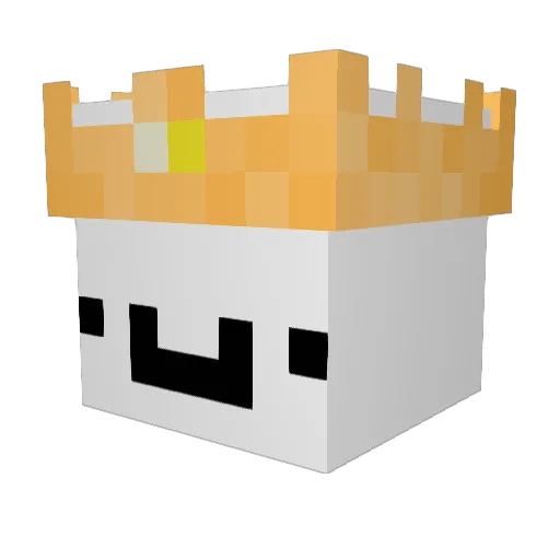 R_U_KIDN_ME Minecraft avatar head, 3D render