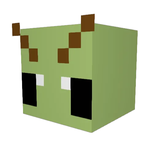 R_YuJaeSeok Minecraft avatar head, 3D render