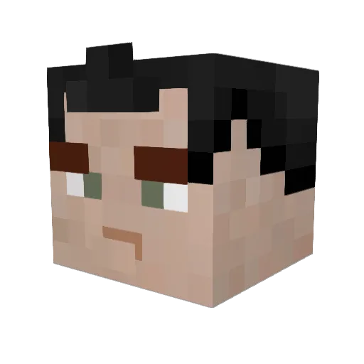 R_ZK Minecraft avatar head, 3D render