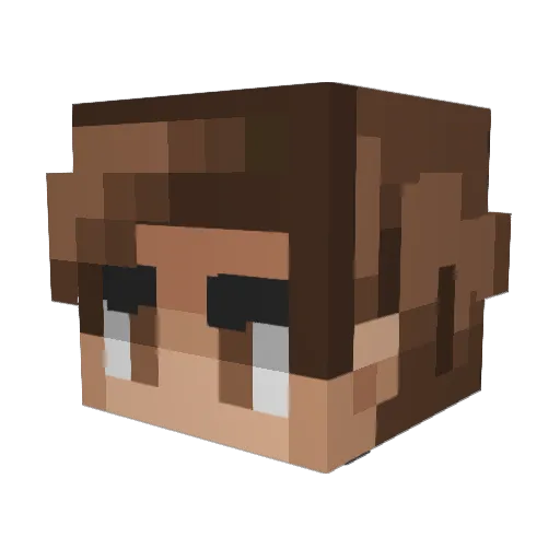 R_Zed Minecraft avatar head, 3D render