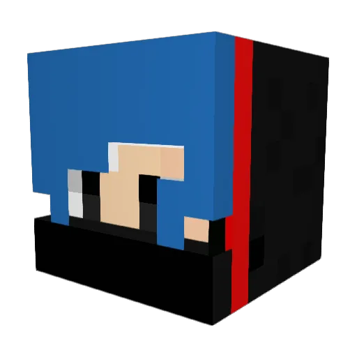 R__Soul Minecraft avatar head, 3D render