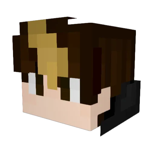 R_pture Minecraft avatar head, 3D render