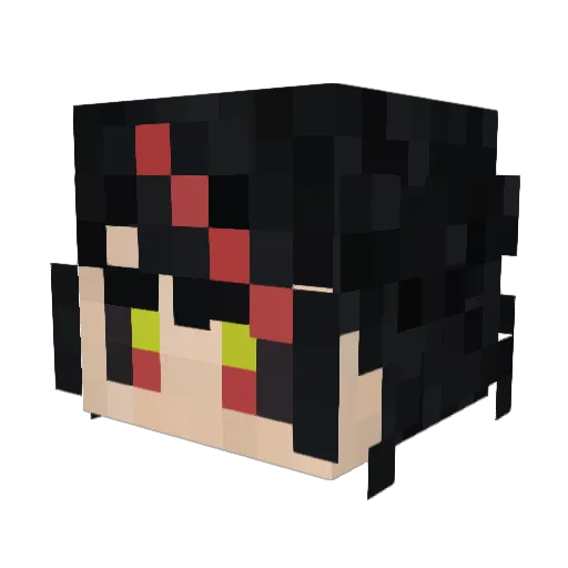 R_tya Minecraft avatar head, 3D render