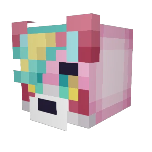 R_yder Minecraft avatar head, 3D render