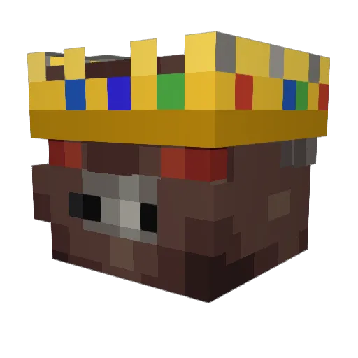 Ra0r Minecraft avatar head, 3D render