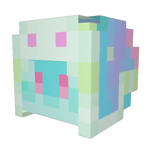 Ra1nbowNyanCat Minecraft avatar head, 3D render